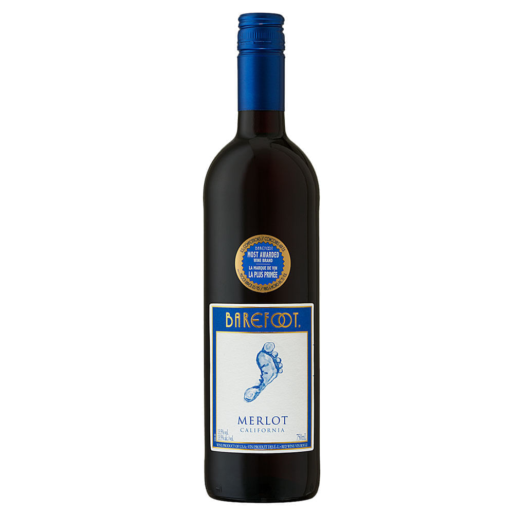 VINO TINTO BAREFOOT 750 ML MERLOT