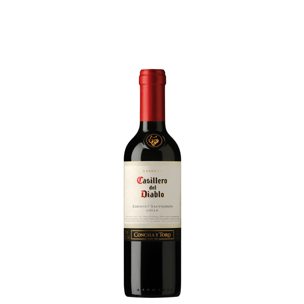VINO TINTO CASILLERO DEL DIABLO 375 ML CABSAUV