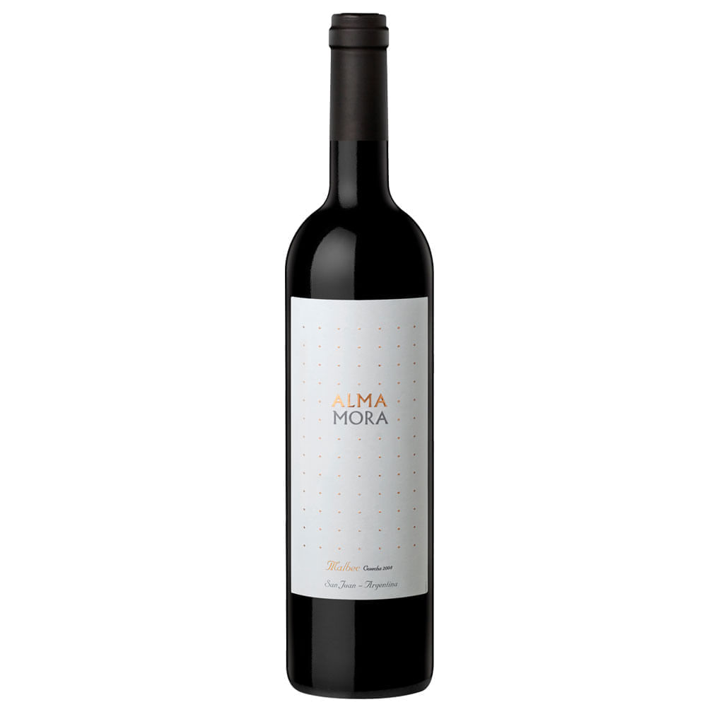 VINO TINTO ALMA MORA 750 ML MALBEC ARG
