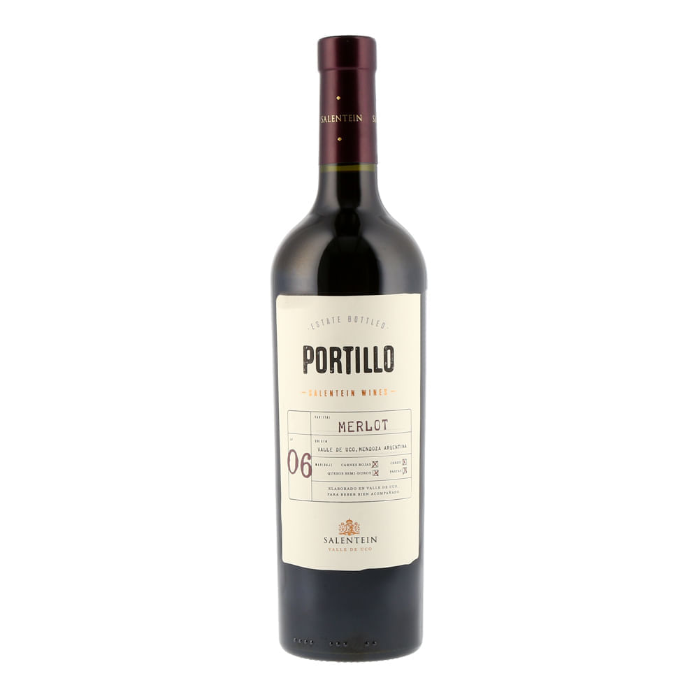 VINO TINTO PORTILLO 750 ML MERLOT