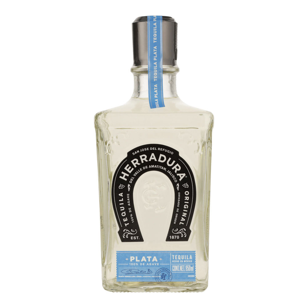 TEQ HERRADURA 950 ML PLATA
