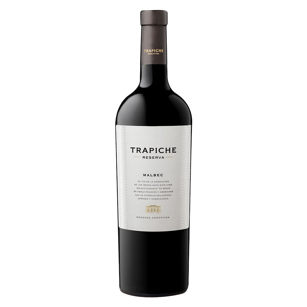 VINO TINTO TRAPICHE 750 ML RVA MALBEC ARG