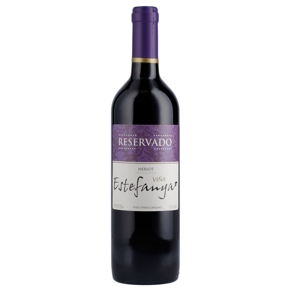 VINO TINTO ESTEFANYA 750 ML MERLOT RVA