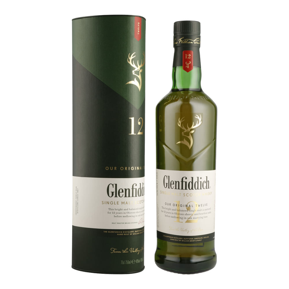 WHISKY GLENFIDDICH 750 ML 12 AÑOS