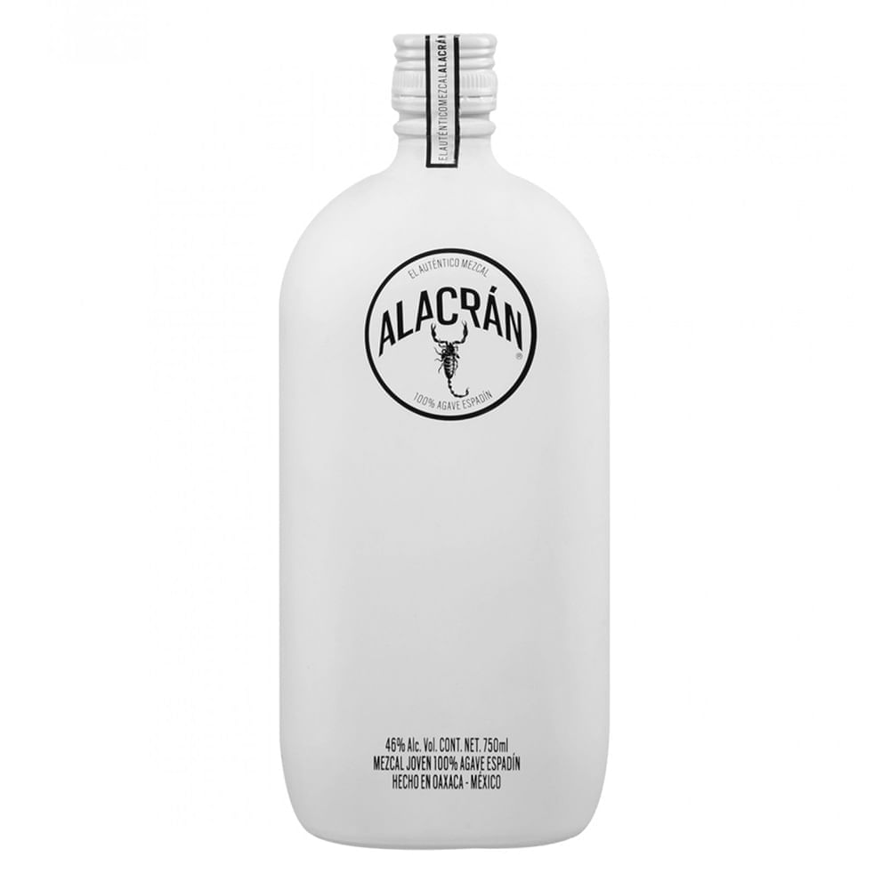 MEZCAL ALACRAN 750 ML JOVEN 46 ALC VOL BOTELLA BLANCA