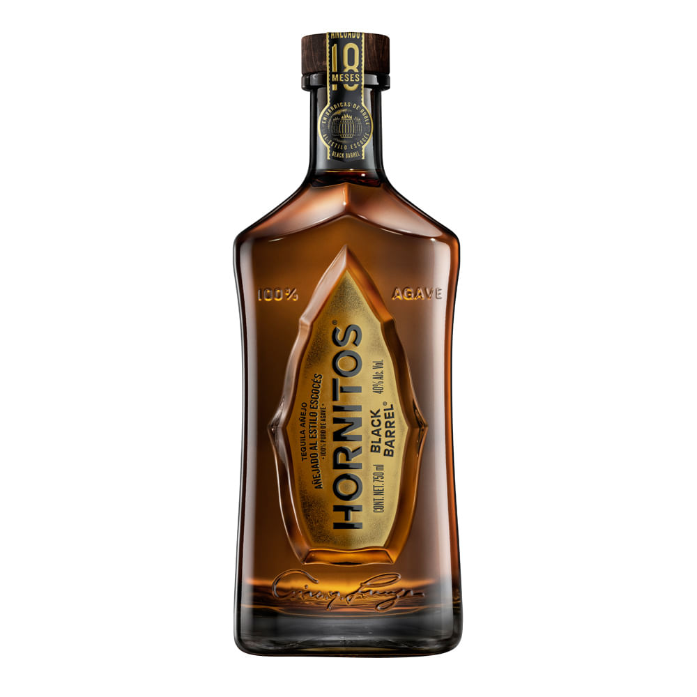 TEQ SAUZA HORNITOS 750 ML BLACK BARREL