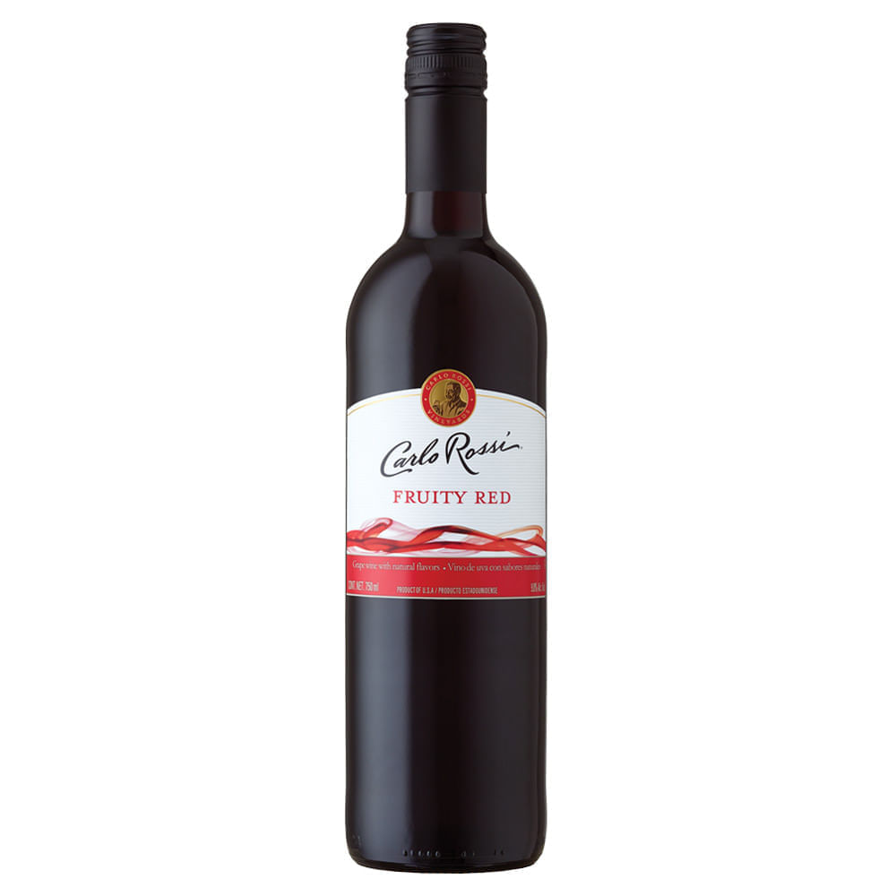 VINO TINTO CARLO ROSSI 750 ML FRUTY RED