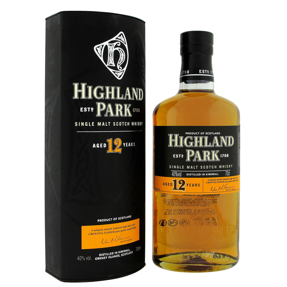 WHISKY HIGHLAND PARK 750 ML 12 AÑOS