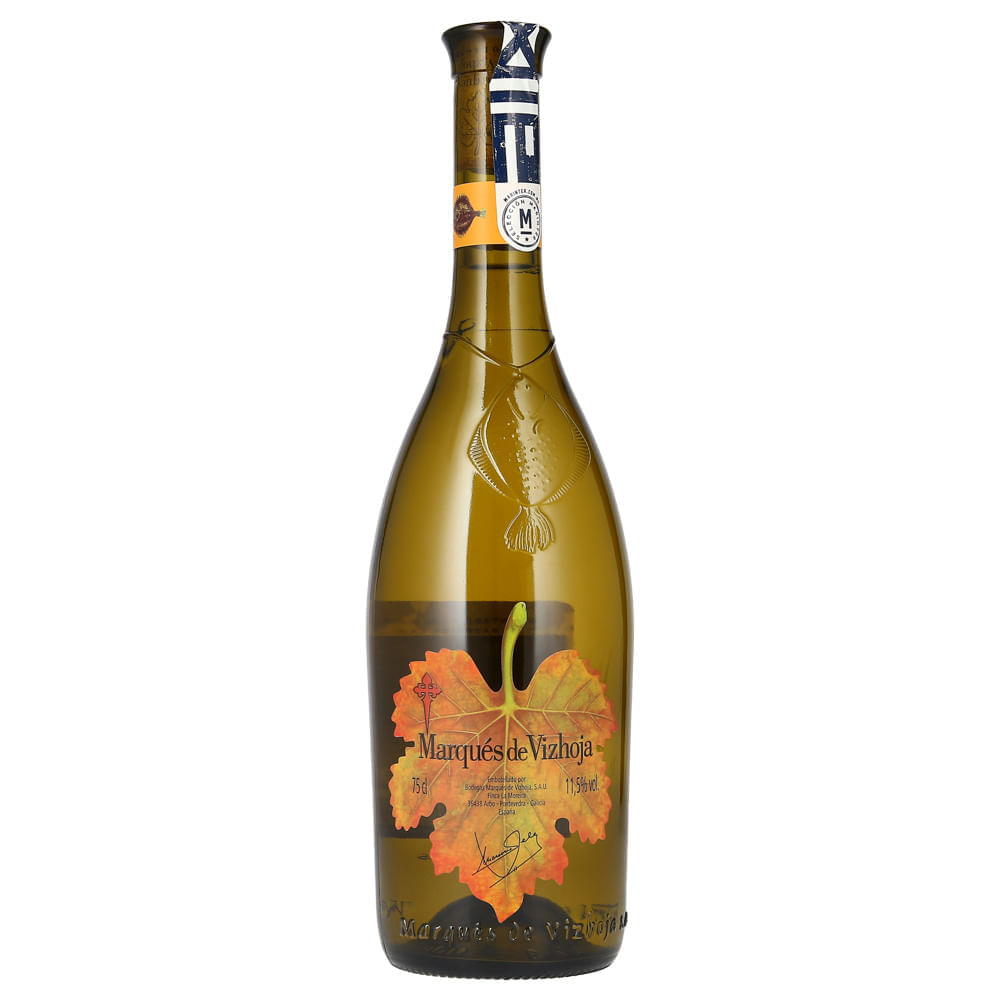 VINO BLANCO MARQUES DE VIZHOJA ALBARIÑO 750 ML
