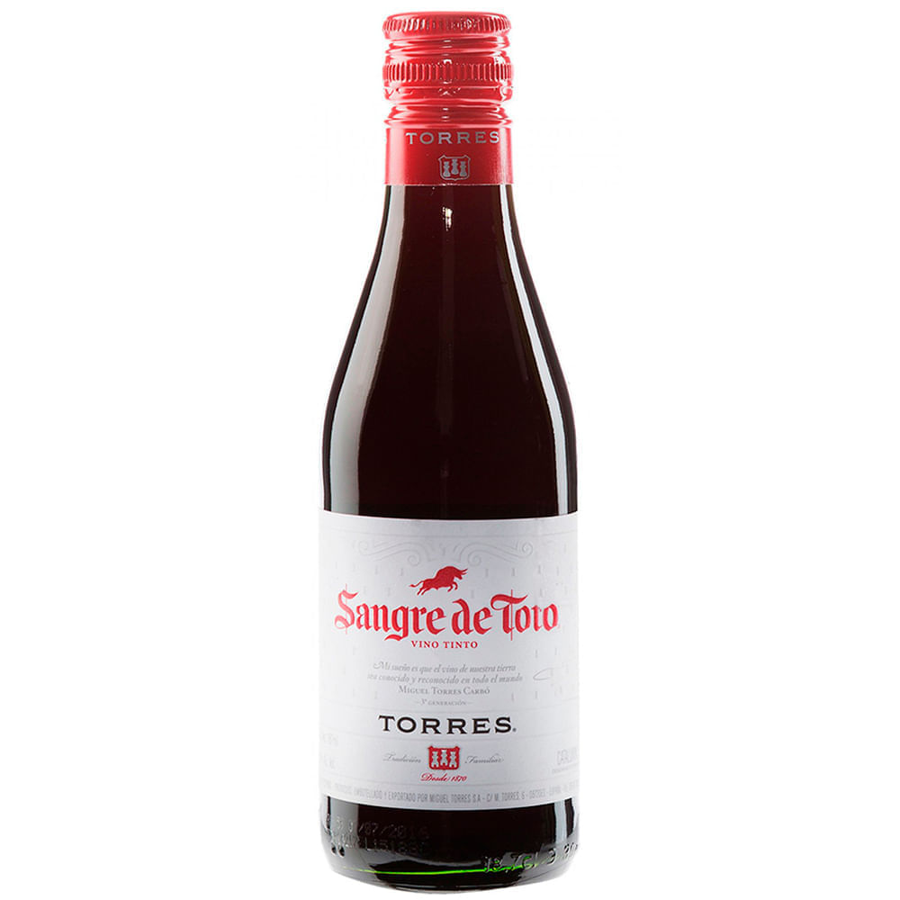 VINO TINTO SANGRE DE TORO 187 ML ORIGINAL