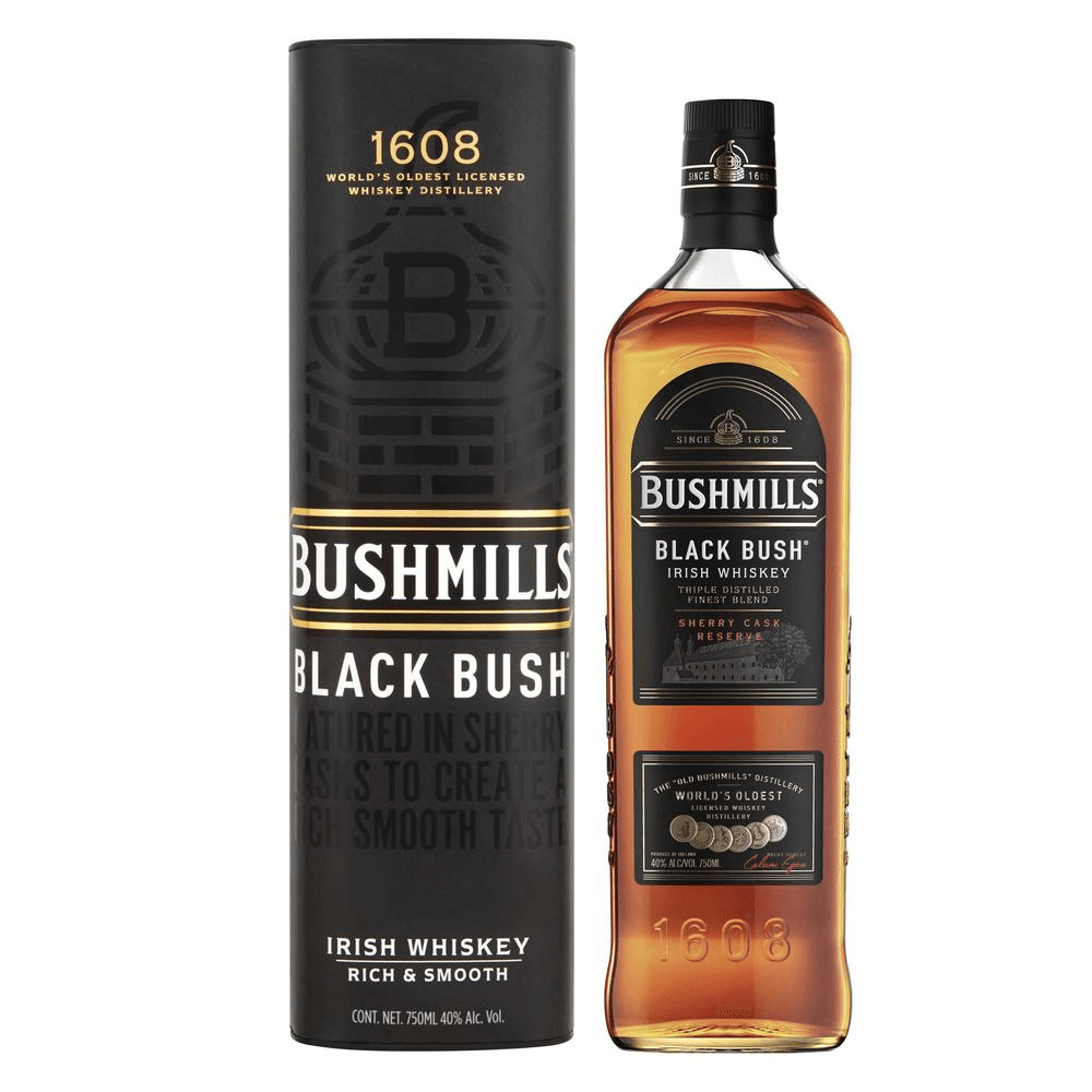 WHISKY BUSHMILLS 750 ML BLACK BUSH