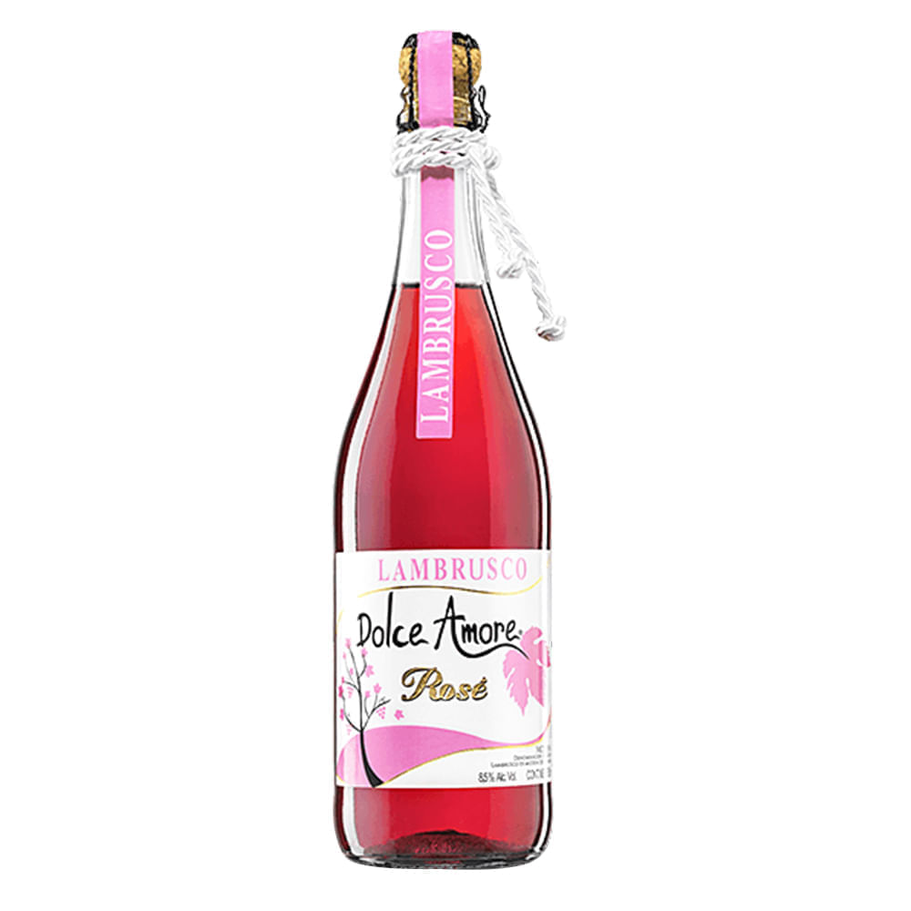 VINO ROSADO DOLCE AMORE 750 ML LAMBRUSCO