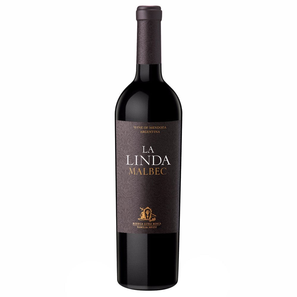 VINO TINTO LA LINDA 750 ML MALBEC