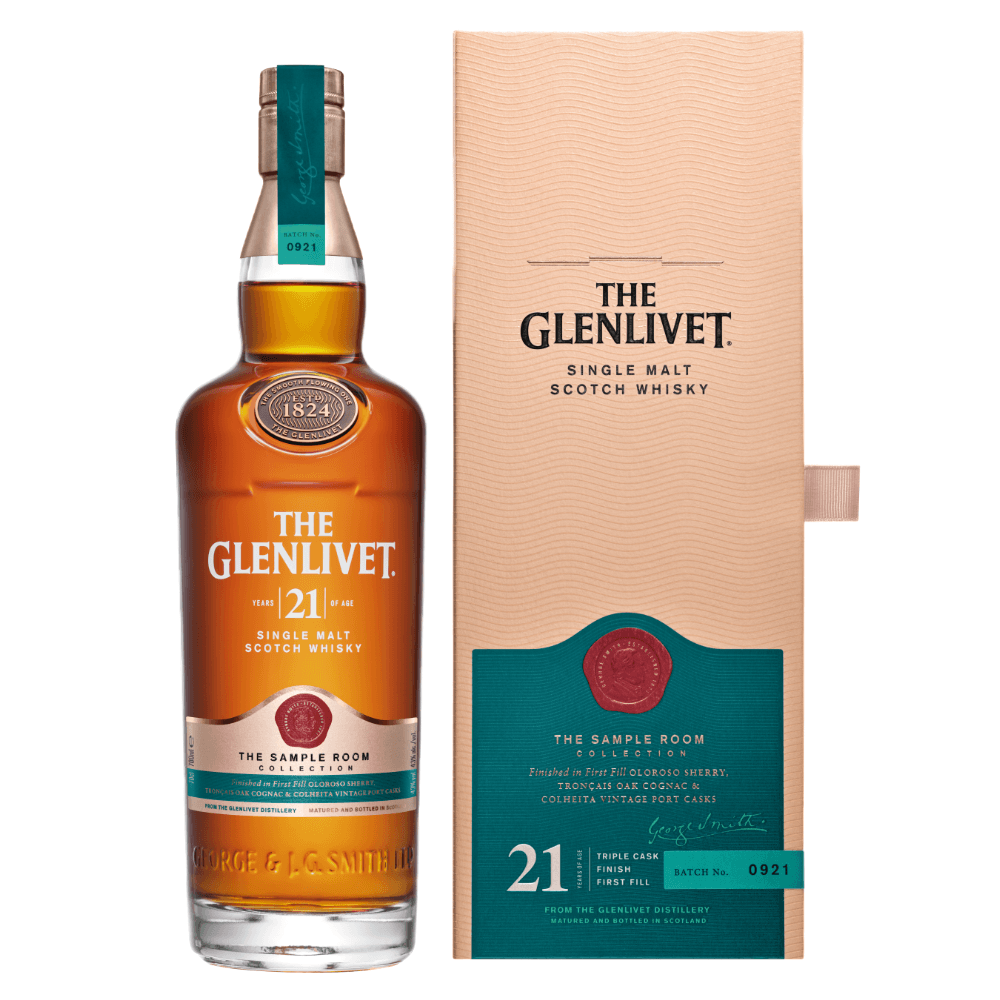 WHISKY GLENLIVET 750 ML 21 AÑOS