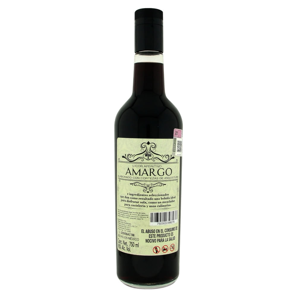 LICOR WIND 4 750 ML AMARGO ANGOSTURA