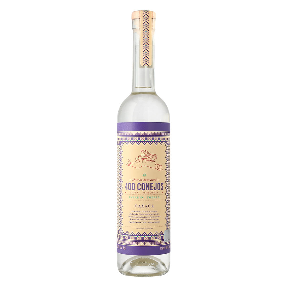 MEZCAL 400 CONEJOS 750 ML TOBALA ESPADIN
