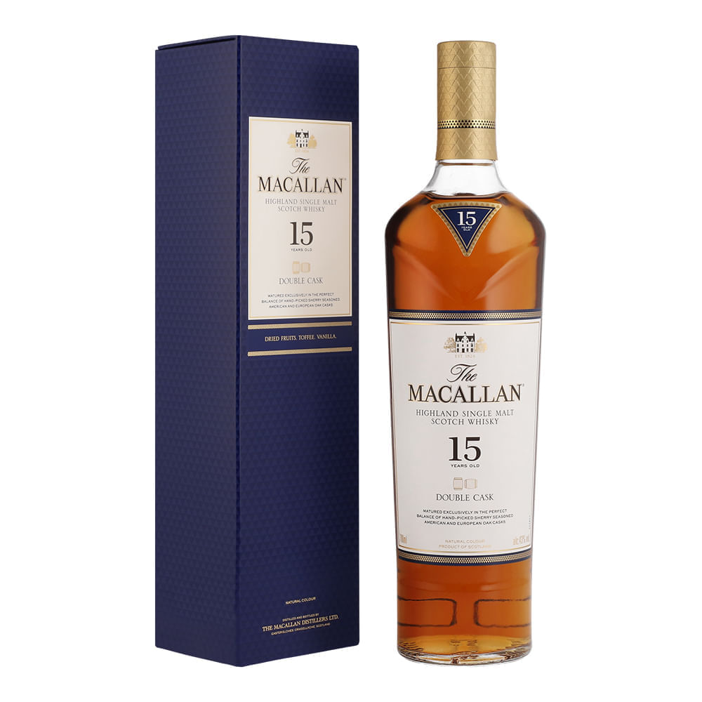 WHISKY MACALLAN 700 ML 15 AÑOS 2 CASK