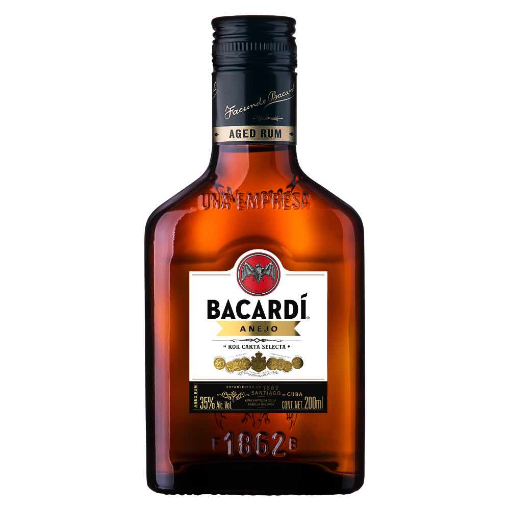 RON BACARDI 200 ML AÑEJO