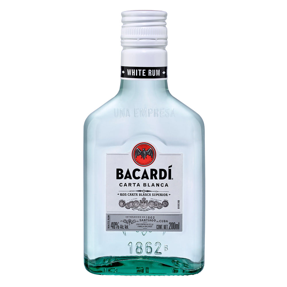RON BACARDI 200 ML BLANCO