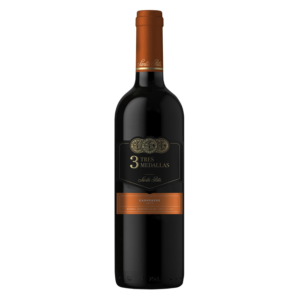 VINO TINTO STA RITA TRES MEDALLAS 750 ML CARMENERE