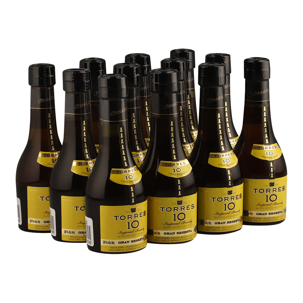 MINIATURA BRANDY TORRES 10 50 ML ESTUCHE C/12 MINI