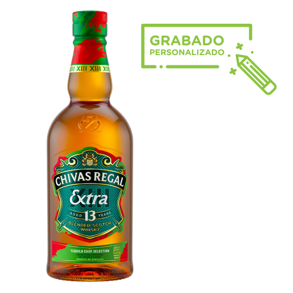 WHISKY CHIVAS REGAL 750 ML 13 AÑOS BARRICA TEQUILA