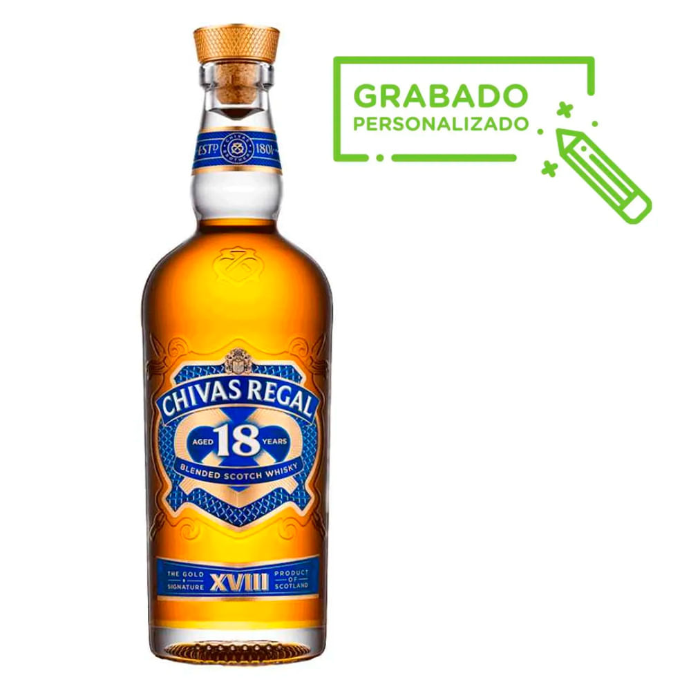 WHISKY CHIVAS REGAL 18 Y 750 ML DMQ