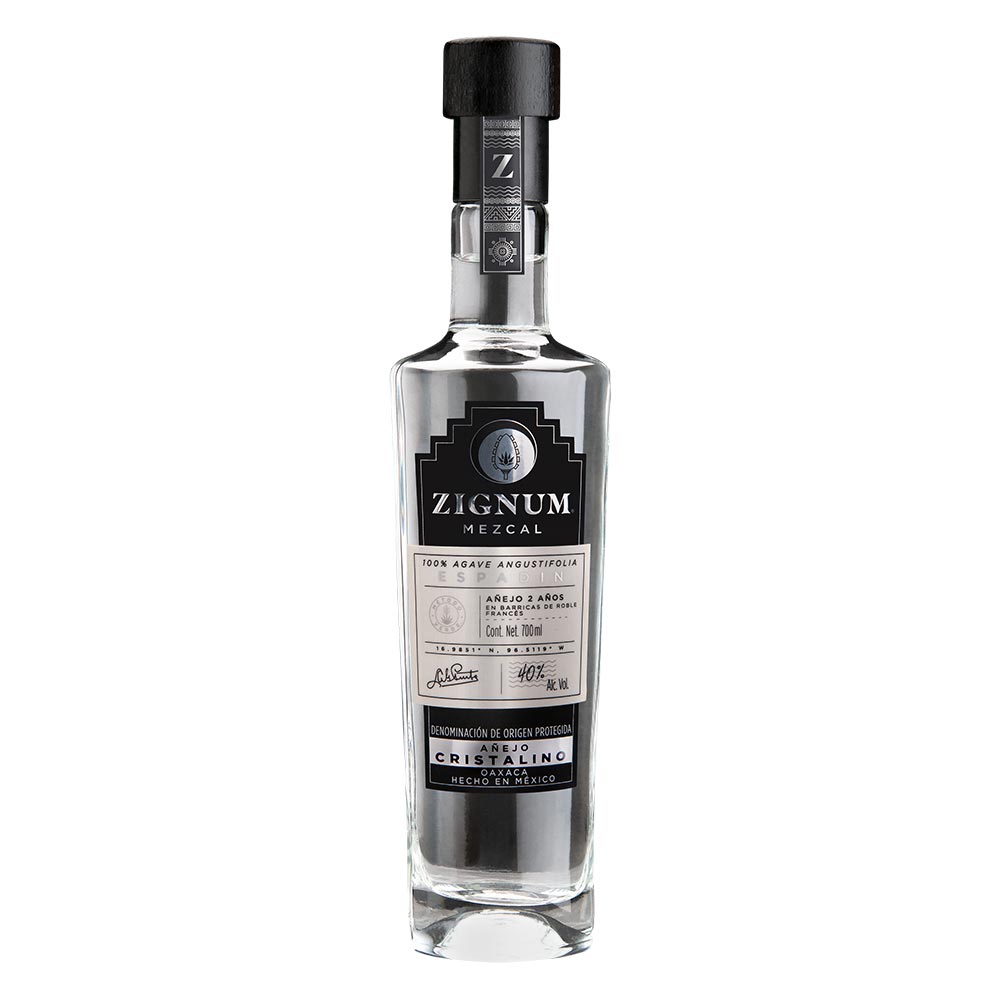 MEZCAL ZIGNUM 700 ML AÑEJO CRISTALINO