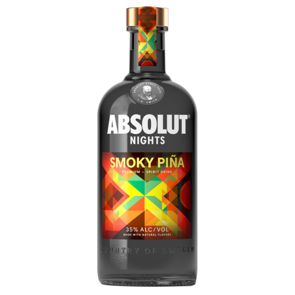 VODKA ABSOLUT 750 ML SMOKY PIÑA