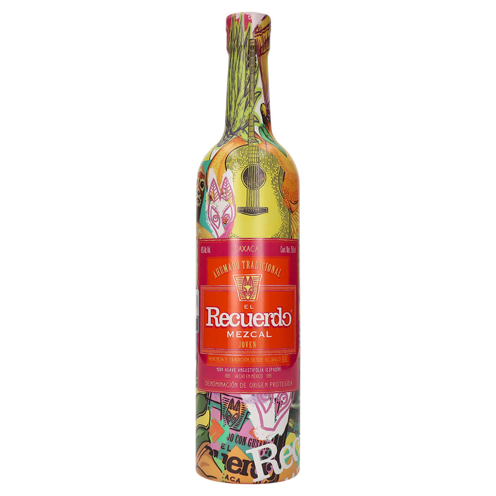 MEZCAL EL RECUERDO DE OAXACA 750 ML BLANCO JOVEN