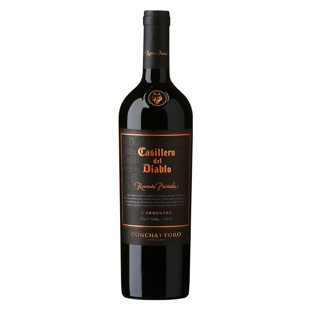 VINO TINTO CASILLERO DEL DIABLO 750 ML CARMENERE