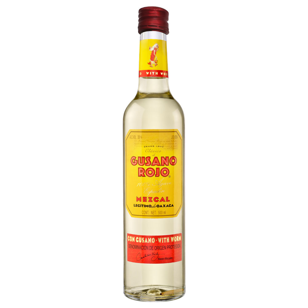 MEZCAL GUSANO ROJO 500 ML JOVEN
