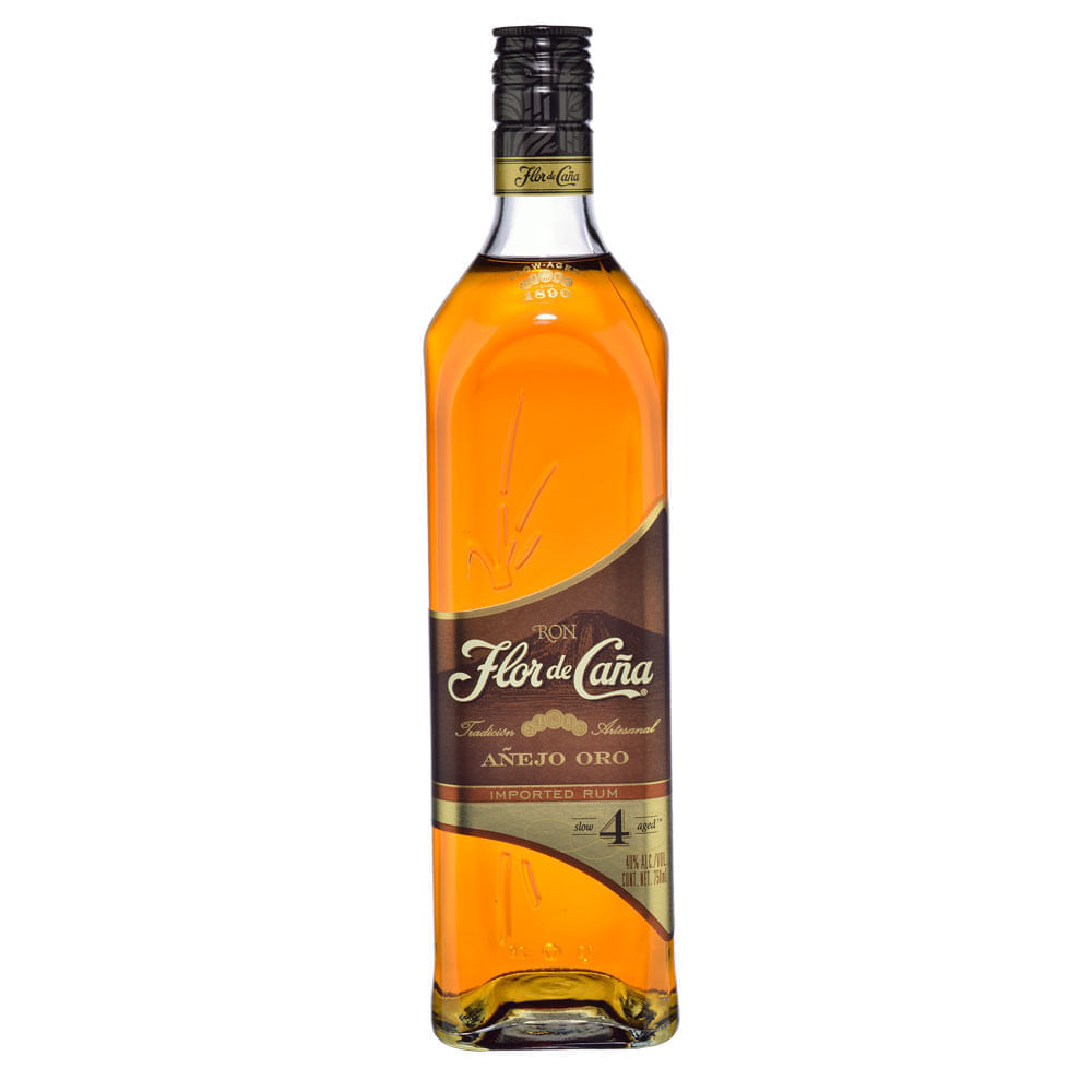 RON FLOR DE CAÑA 750 ML 4 AÑOS GOLD